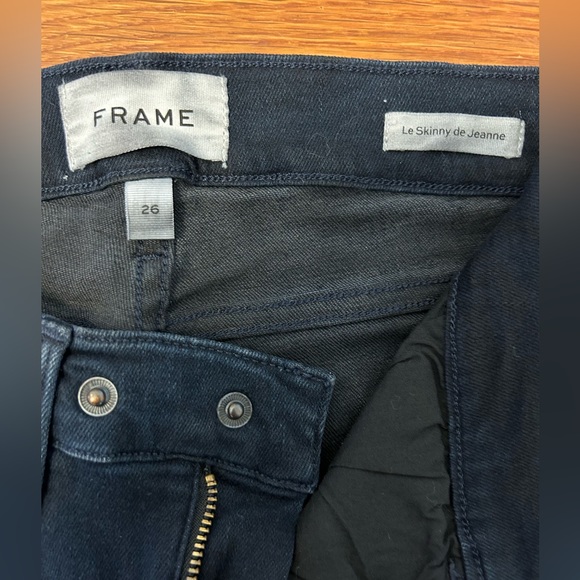 Frame Le Skinny de Jeanne Moto Zip Skinny Jeans - Picture 5 of 6